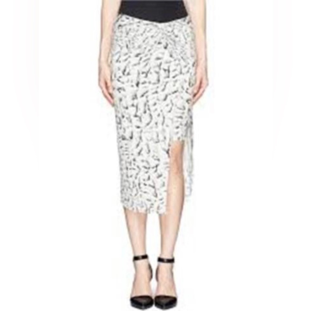 Helmut Lang Strata knotted midi skirt Large Retail $265 excellent condition